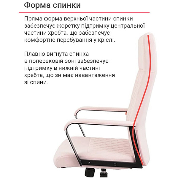 Крісло Авіс рожеве АКЛАС