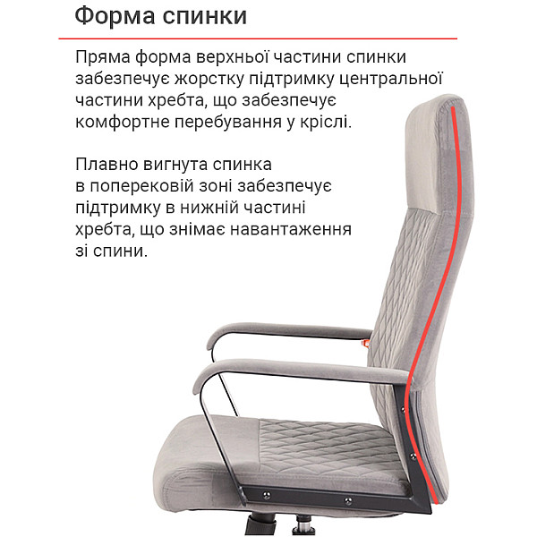 Кресло Авис серое АКЛАС