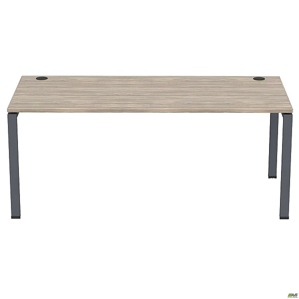 Стол руководителя SIG-221R (1800х800х750мм) Черный графит/Вяз Либерти AMF