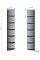 Механічна секція МГ-620 (420х420х2196мм) горіх темний AMF