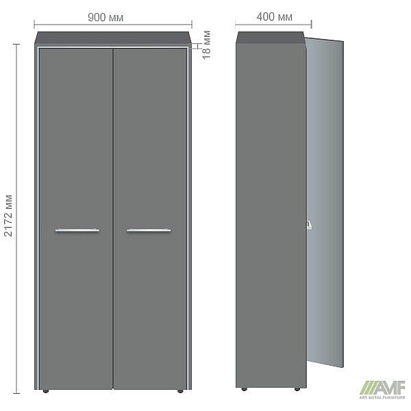 Гардероб Оникс 900х400х2172 Венге прованс AMF