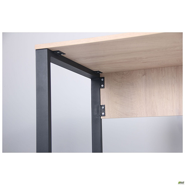 Стол компьютерный Pluto (1200х600х750) Дуб Эндгрейн/Черный графит AMF