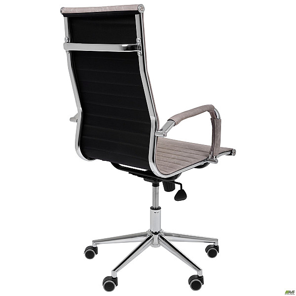 Крісло Slim HB Хром Tilt WAX Light Grey AMF
