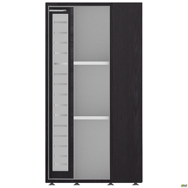 Пенал книжный Оникс 450х400х1090 Венге прованс, стекло AMF