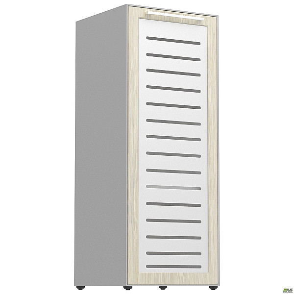 Пенал книжковий Онікс 450х400х1090 Дуб цінамон, скло AMF