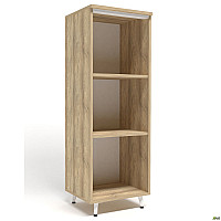 Пенал книжный открытый Delta DL-603 (434х420х1292мм) Блэквуд Ячменный/Опора белый беж AMF