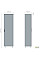 Гардероб Delta DL-906 (550х420х2078мм) Блэквуд Ячменный/Опора белый беж AMF