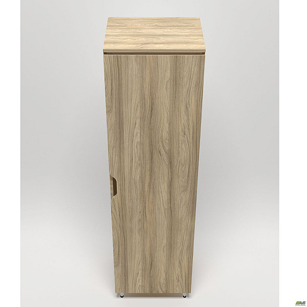 Гардероб Delta DL-906 (550х420х2078мм) Блэквуд Ячменный/Опора белый беж AMF