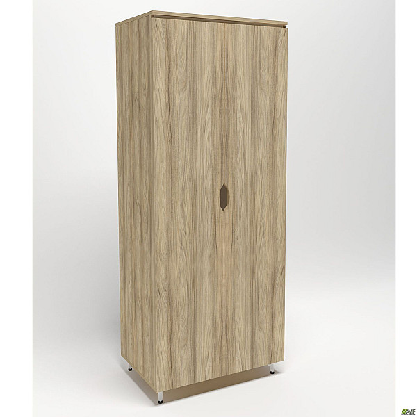 Гардероб Delta DL-908 (864х550х2078мм) Блэквуд Ячменный/Опора белый беж AMF