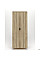 Гардероб Delta DL-908 (864х550х2078мм) Блэквуд Ячменный/Опора белый беж AMF