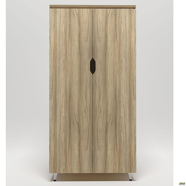 Гардероб Delta DL-909 (864х550х1685мм) Блэквуд Ячменный/Опора белый беж AMF