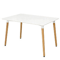 Стіл обідній ВЕЗУВІЙ MDF 120*80, білий Микс Мебель