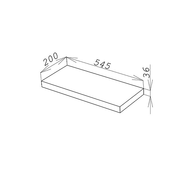 Полиця GINA 545*200*36 Кантрі DC