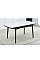 Стіл обідній Askold 1100(1400)*750*760 BL White Glossy DC