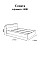 Кровать двуспальная Соната-1400 140х200 см дуб крафт золотой Эверест