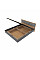 Кровать двуспальная с подъемным механизмом Сити-1600 200,5х168,8х82,6 см Дуб сонома/Графит Эверест