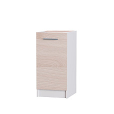 Кухонный модуль нижний Эко 400 ясень шимо светлый+белый (без столешницы) 40х46х82 см Эверест