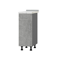 Кухонный модуль 1 ящик Оптима Низ Н74-300 Антрацит/Бетон (без столешницы) 300х461х820 мм Эверест