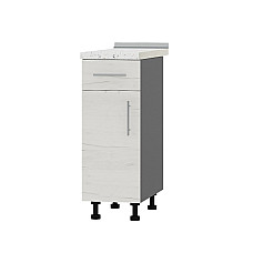 Кухонный модуль 1 ящик Оптима Низ Н74-300 Антрацит/Дуб Крафт Белый (без столешницы) 300х461х820 мм Эверест