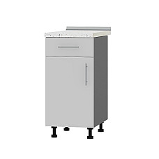 Кухонный модуль 1 ящик Оптима Низ Н74-400 Антрацит/Нимфея Альба (Белый) (без столешницы) 400х461х820 мм Эверест