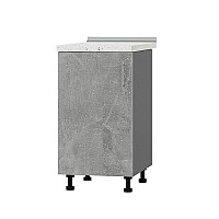 Кухонний модуль Оптима Низ Н83-450 Антрацит/Бетон (без стільниці) 450х461х820 мм Еверест