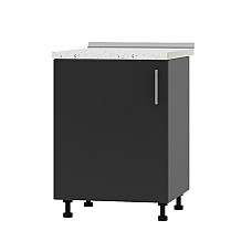 Кухонный модуль Оптима Низ Н83-600 Антрацит/Антрацит (без столешницы) 600х461х820 мм Эверест