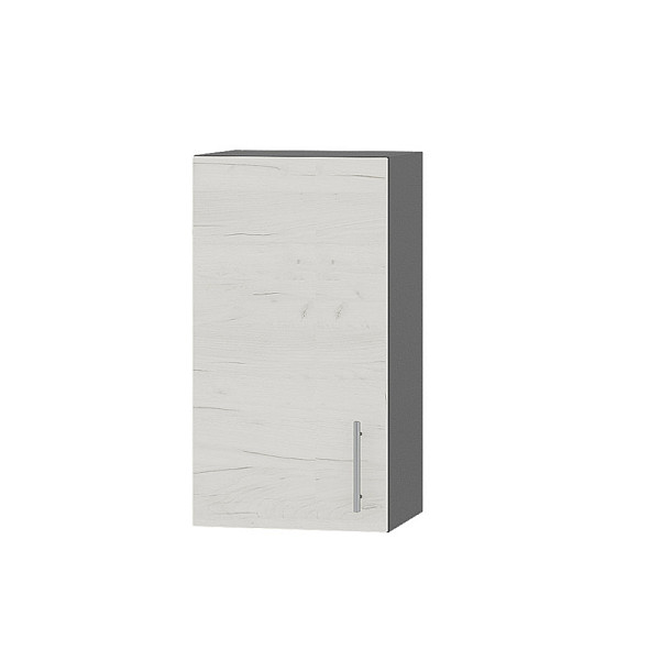 Кухонний модуль Оптима Верх В01-390 Антрацит/Дуб Крафт Білий 390х296х720 мм Еверест