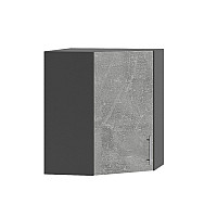 Кухонний модуль кутовий Оптима Верх В17-600 Антрацит/Бетон 600х600х720 мм Еверест