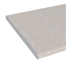 Столешница Петра Бежевая U-28 мм 38х60 см Эверест