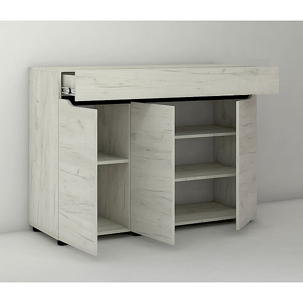 Аякс Комод ВЕЛИКИЙ 1200х376х900 h 20992 Дуб крафт білий / венге магія (телескопічні напрямні) Master-Form