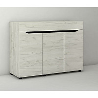 Аякс Комод ВЕЛИКИЙ 1200х376х900 h 20992 Дуб крафт білий / венге магія (телескопічні напрямні) Master-Form