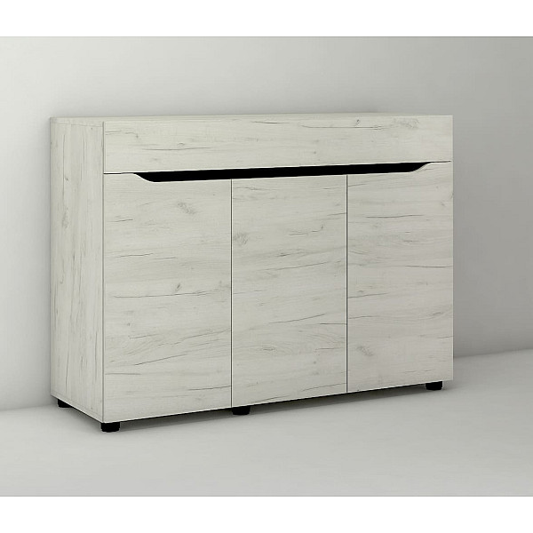 Аякс Комод ВЕЛИКИЙ 1200х376х900 h 20992 Дуб крафт білий / венге магія (телескопічні напрямні) Master-Form