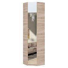 Прихожая угловая с зеркалом Тетрис 620х376х2400 Дуб сонома/белый 31938 Master-Form