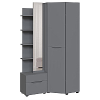 Передпокій кутовий Аякс 656/1156х376х2000 мм Антрацит 32688 Master-Form