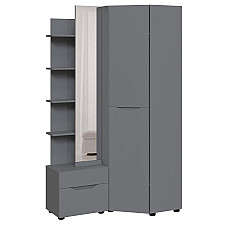 Передпокій кутовий Аякс 656/1156х376х2000 мм Антрацит 32688 Master-Form