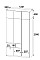 Шкаф с антресолью Брайт 1221 х 520 х 2400 ч Венге магия / Дуб крафт белый (правосторонний) 30701 Master-Form