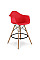 Стул барный высокий красный Тауэр Вуд Eames SDM Group