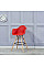 Стул барный высокий красный Тауэр Вуд Eames SDM Group
