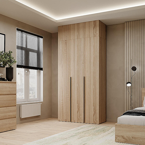 Шкаф распашной комбинированный с антресолью №12 Light 1200х2500х500 Дуб Сонома светлая Art In Head