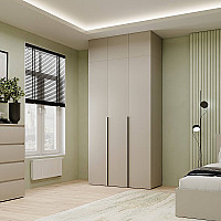 Шкаф распашной комбинированный с антресолью №12 Light 1200х2500х500 Кашемир Art In Head