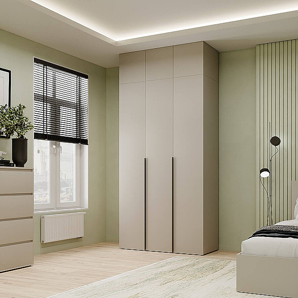 Шкаф распашной комбинированный с антресолью №12 Light 1200х2500х500 Кашемир Art In Head