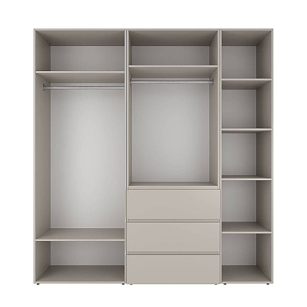 Шкаф распашной комбинированный с антресолью №4 Light 2000х2600х500 Кашемир Art In Head