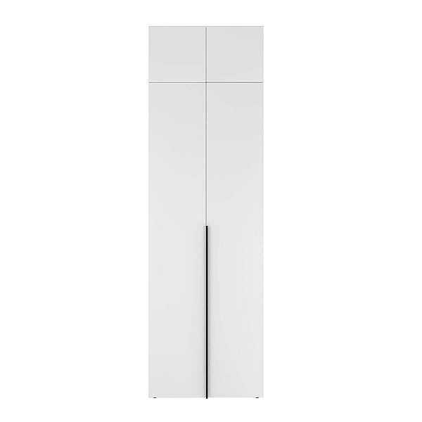 Шкаф распашной комбинированный с антресолью №13 Light 800х2600х500 Белый бриллиант Art In Head