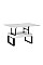 Стол-трансформер S-Fly 880*466*600 Белый бриллиант / Черный Art In Head