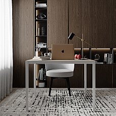 Письменный стол Brevity Loft mid 900х750х670 Дуб сонома/Белый металл Art In Head