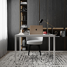 Письменный стол Brevity Loft mid 900х750х670 Белый бриллиант/Белый металл Art In Head