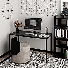 Письменный стол Brevity Loft standart 1400х750х670 Графит/Чёрный металл Art In Head