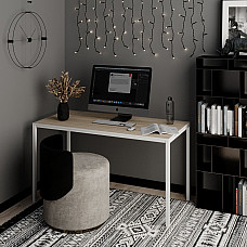 Письменный стол Brevity Loft standart 1400х750х670 Дуб сонома/Белый металл Art In Head