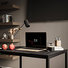 Письменный стол Brevity Loft mid 900×750×670 Бетон Тёмный / Чёрный Art In Head
