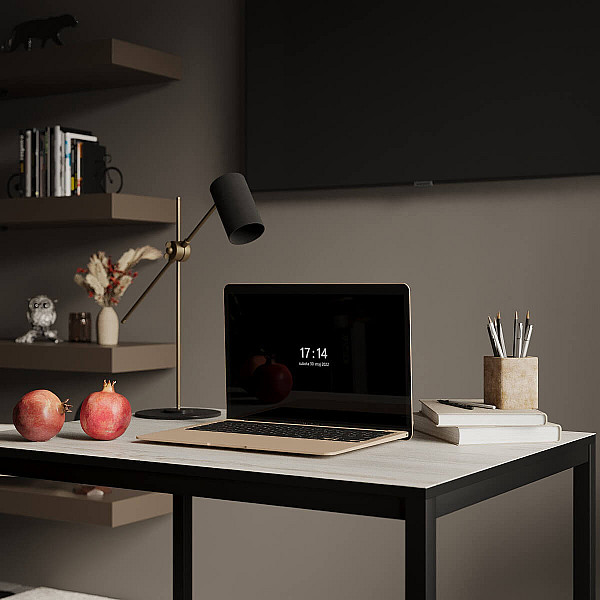 Письменный стол Brevity Loft mid 900×750×670 Сосна Натти / Чёрный Art In Head